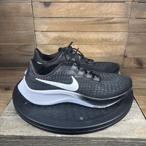 Nike Air Zoom Pegasus 37 Womens Size 5 Black White Running Shoes BQ9647-002